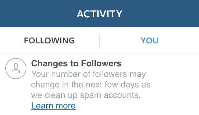followers changing screenshot
